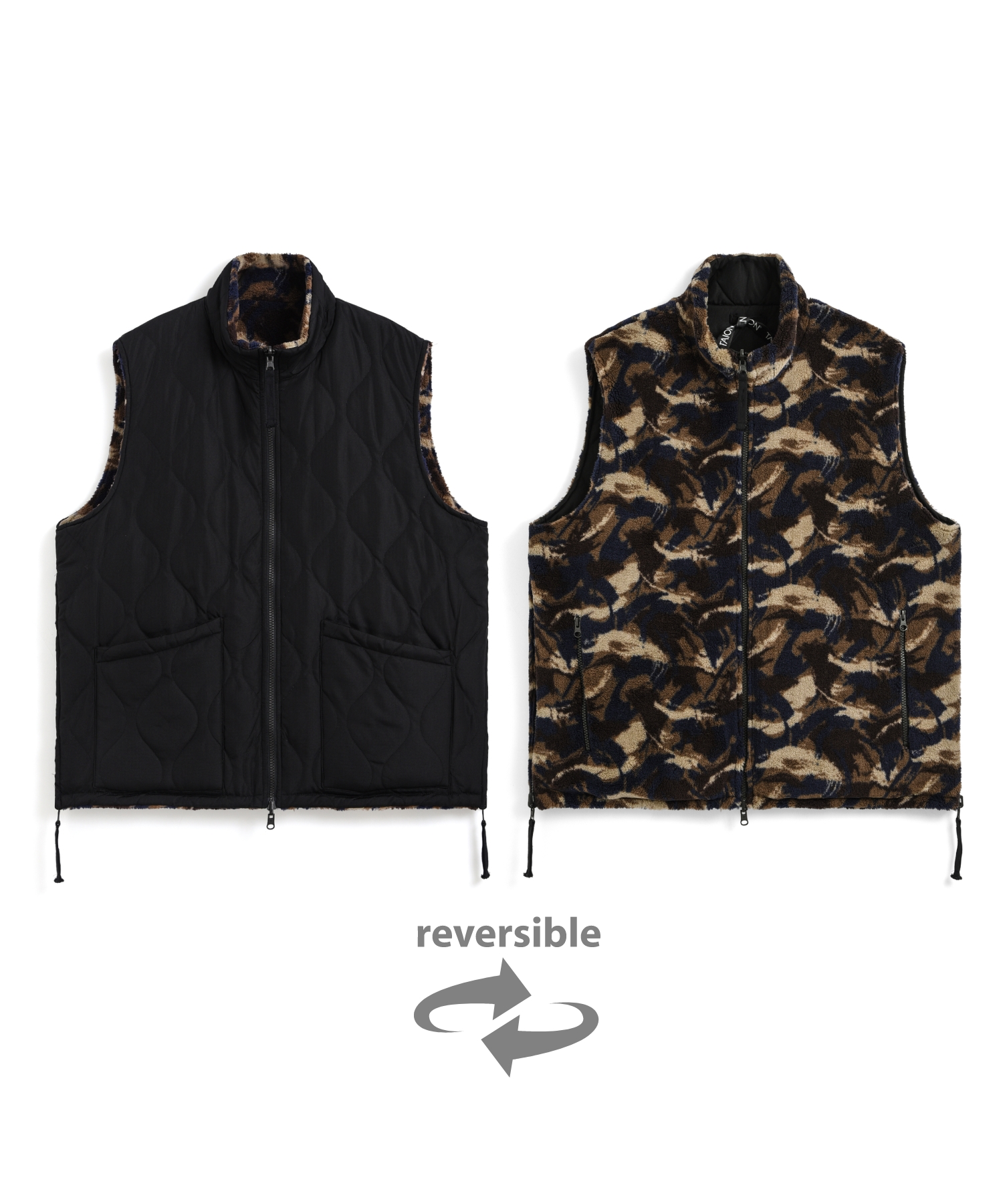 Unisex Military Reversible Hi-Neck Down Vest (Hard Shell) – TAION US