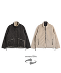 Unisex Military Reversible Hi Neck Down Jacket (Hard Shell)