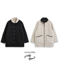 Unisex Military Reversible Down + Boa N-1 Type Jacket