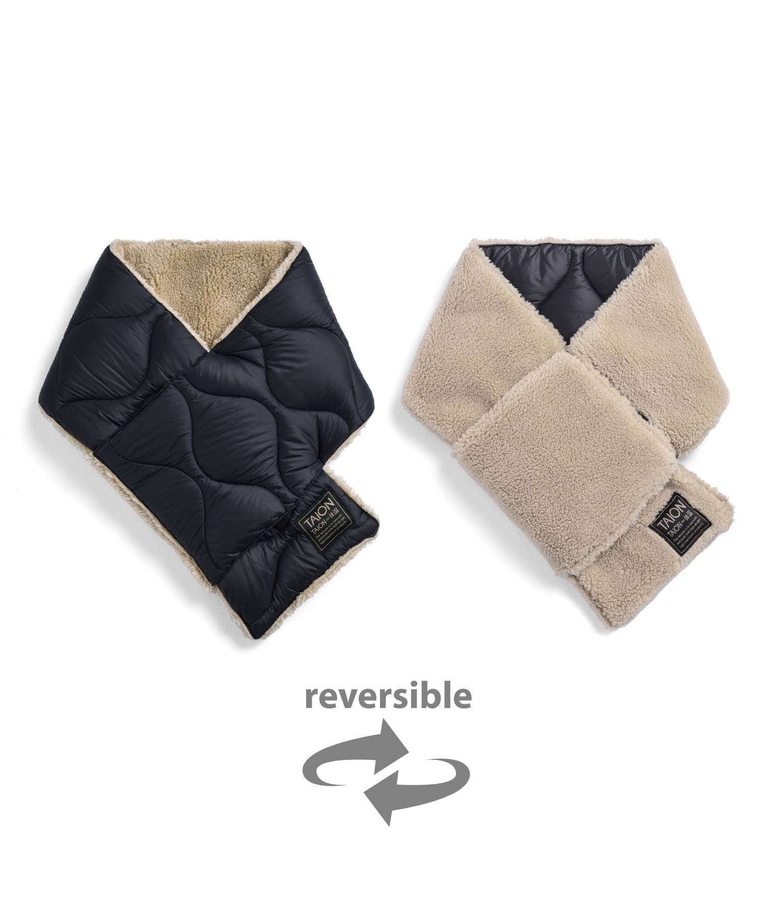 Military Reversible Down Scarf (Soft Shell)