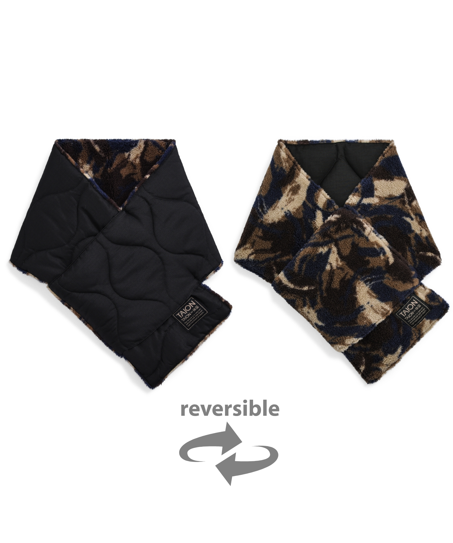 Military Reversible Down Scarf (Hard Shell)