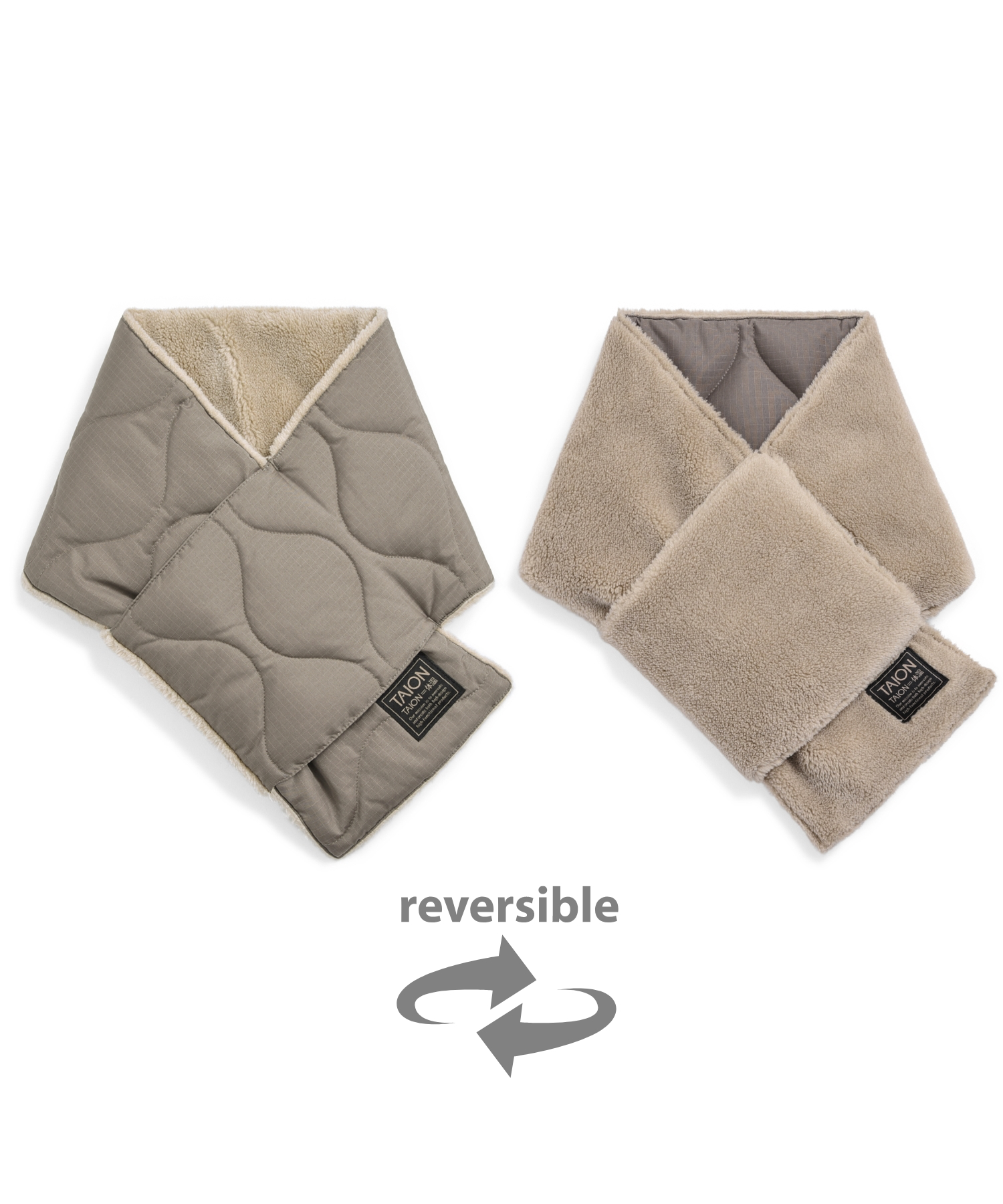 Military Reversible Down Scarf (Hard Shell)