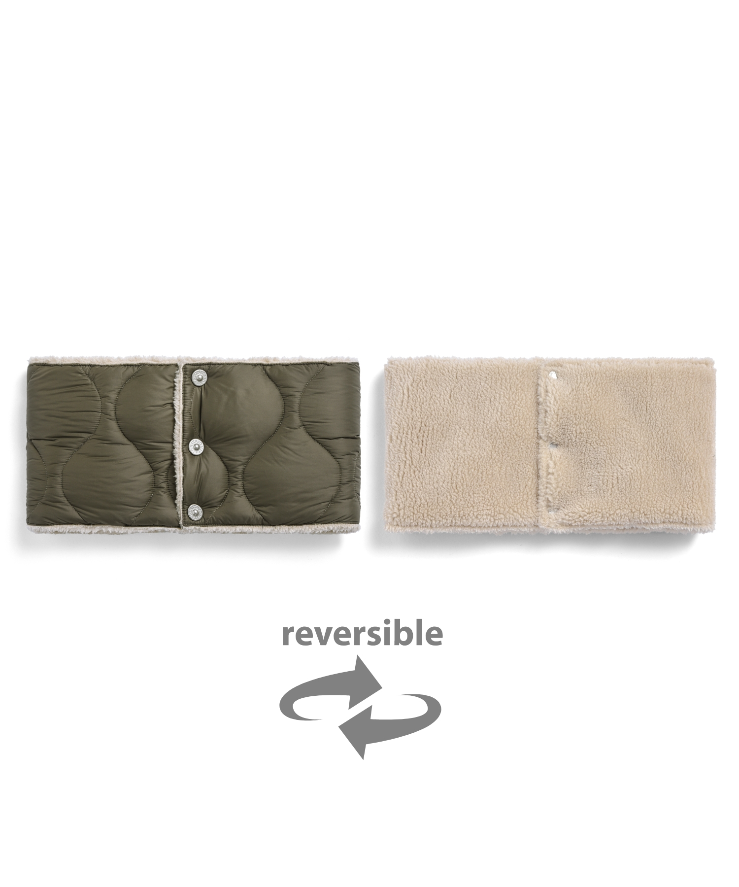 Military Reversible Down Neck Warmer (Soft Shell)