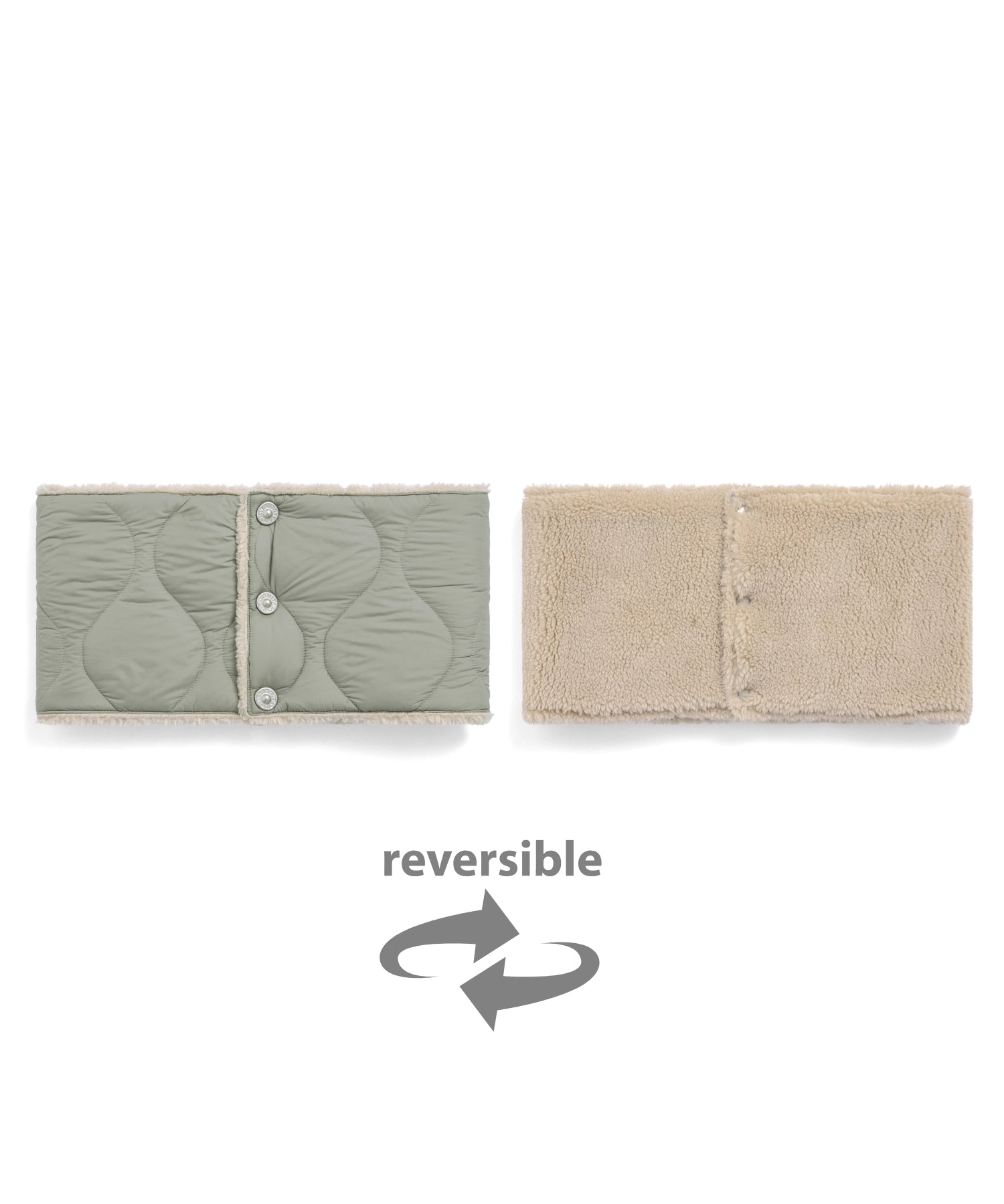 Military Reversible Down Neck Warmer (Soft Shell)