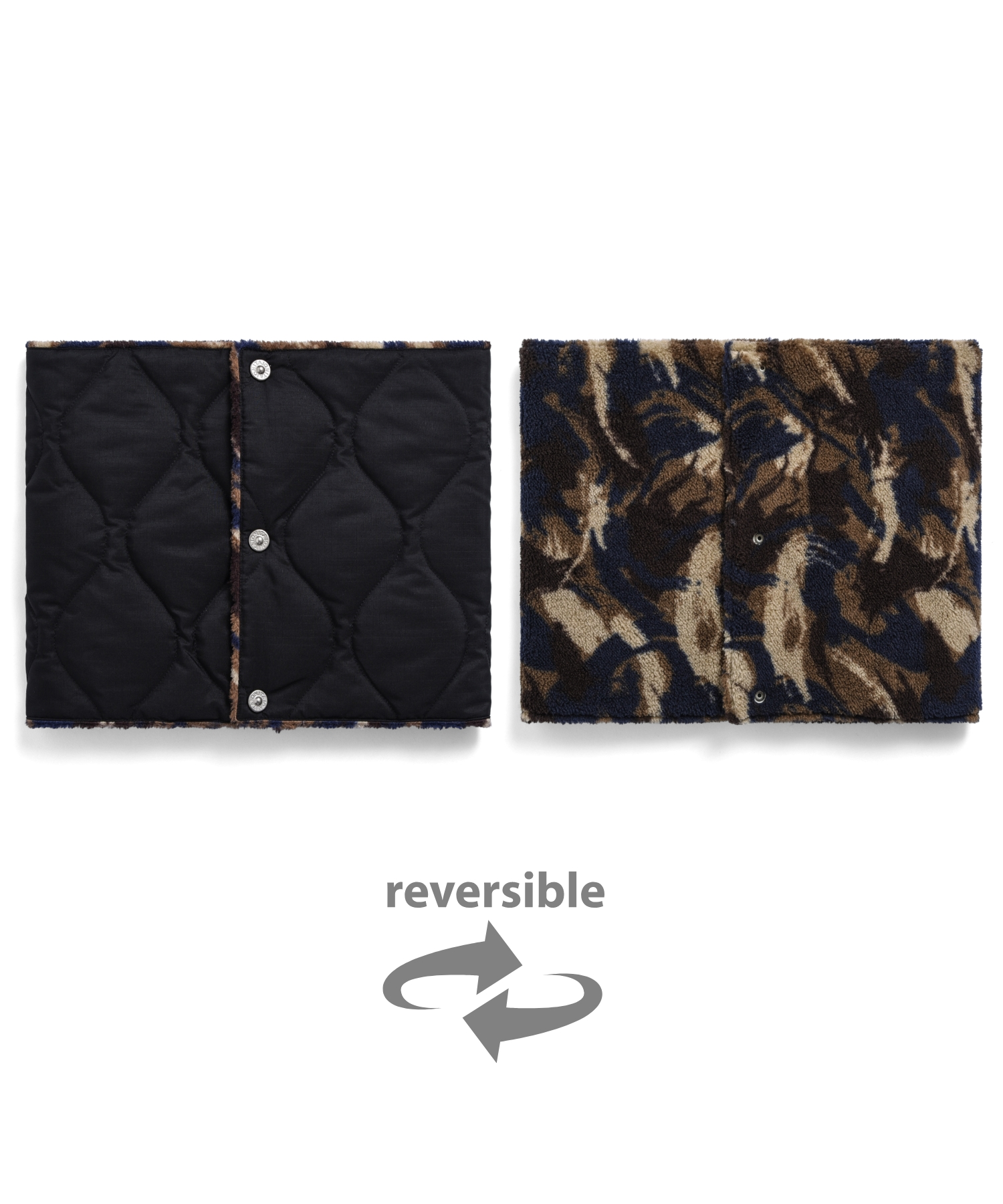 Military Reversible Down Neck Warmer (Hard Shell)