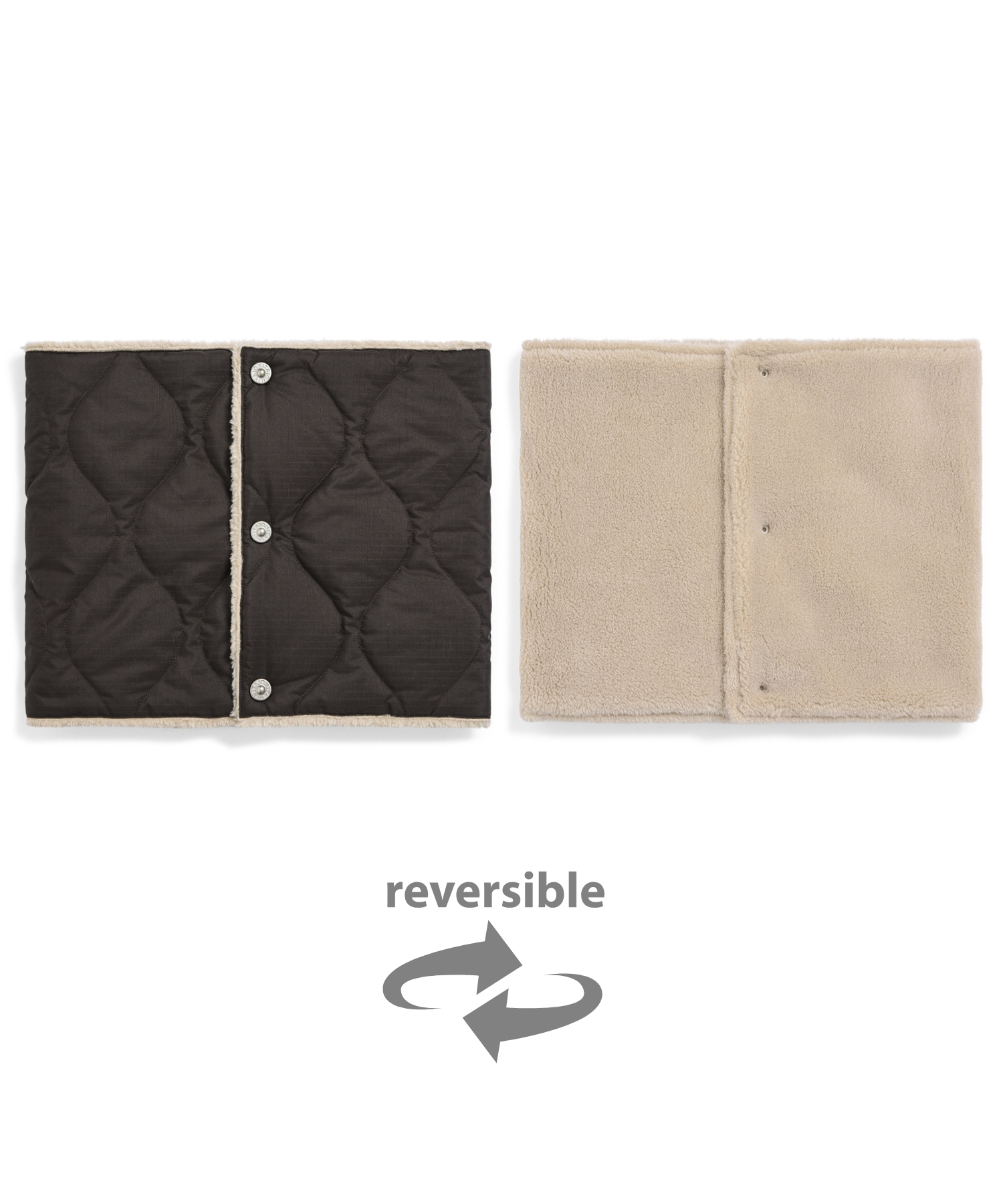 Military Reversible Down Neck Warmer (Hard Shell)