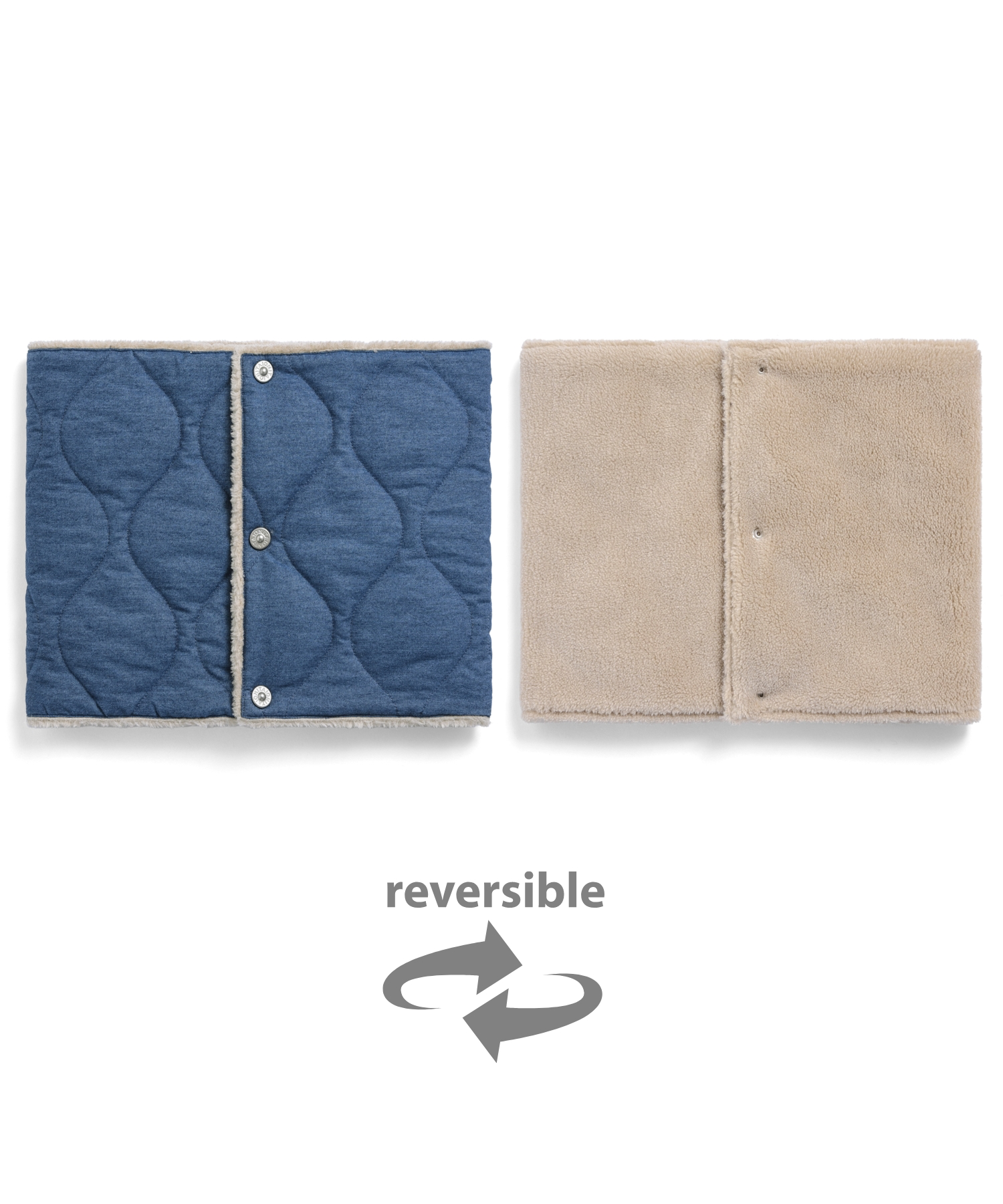 Military Reversible Down Neck Warmer (Hard Shell)