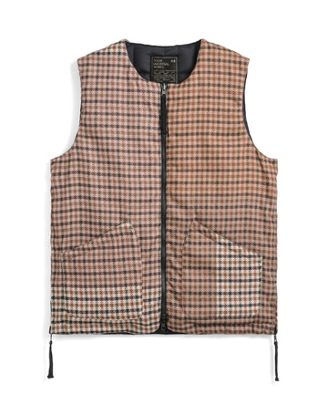 ジャケット・アウター TAION x WDS VOLUME DOWN VEST XL Taion Men's V-Neck Down Vest in Leopard Taion Extra