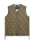 Unisex Military V-Neck W-Zip Down Vest (Soft Shell)