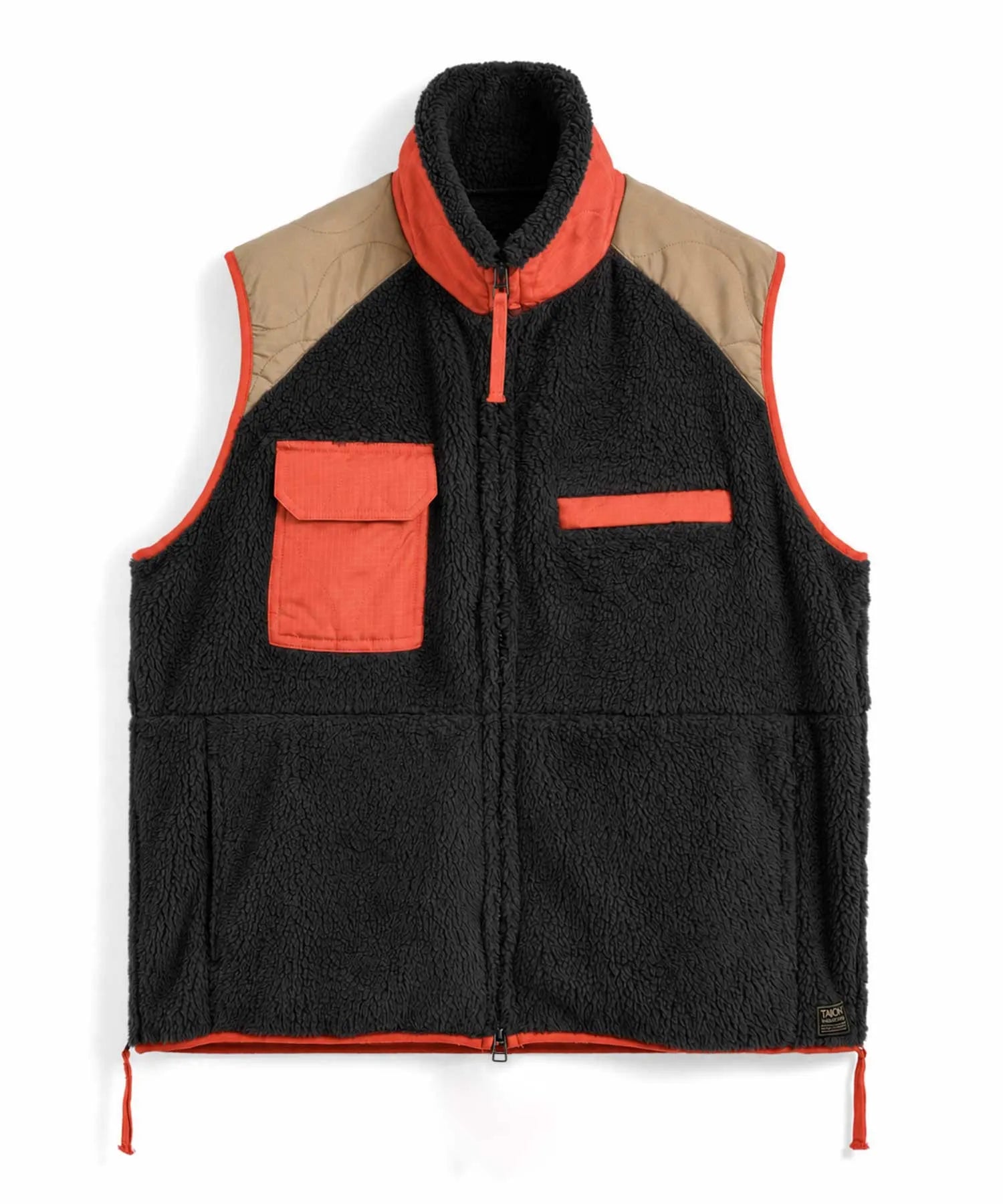 Unisex Military Pile-Fleece High-Neck Vest