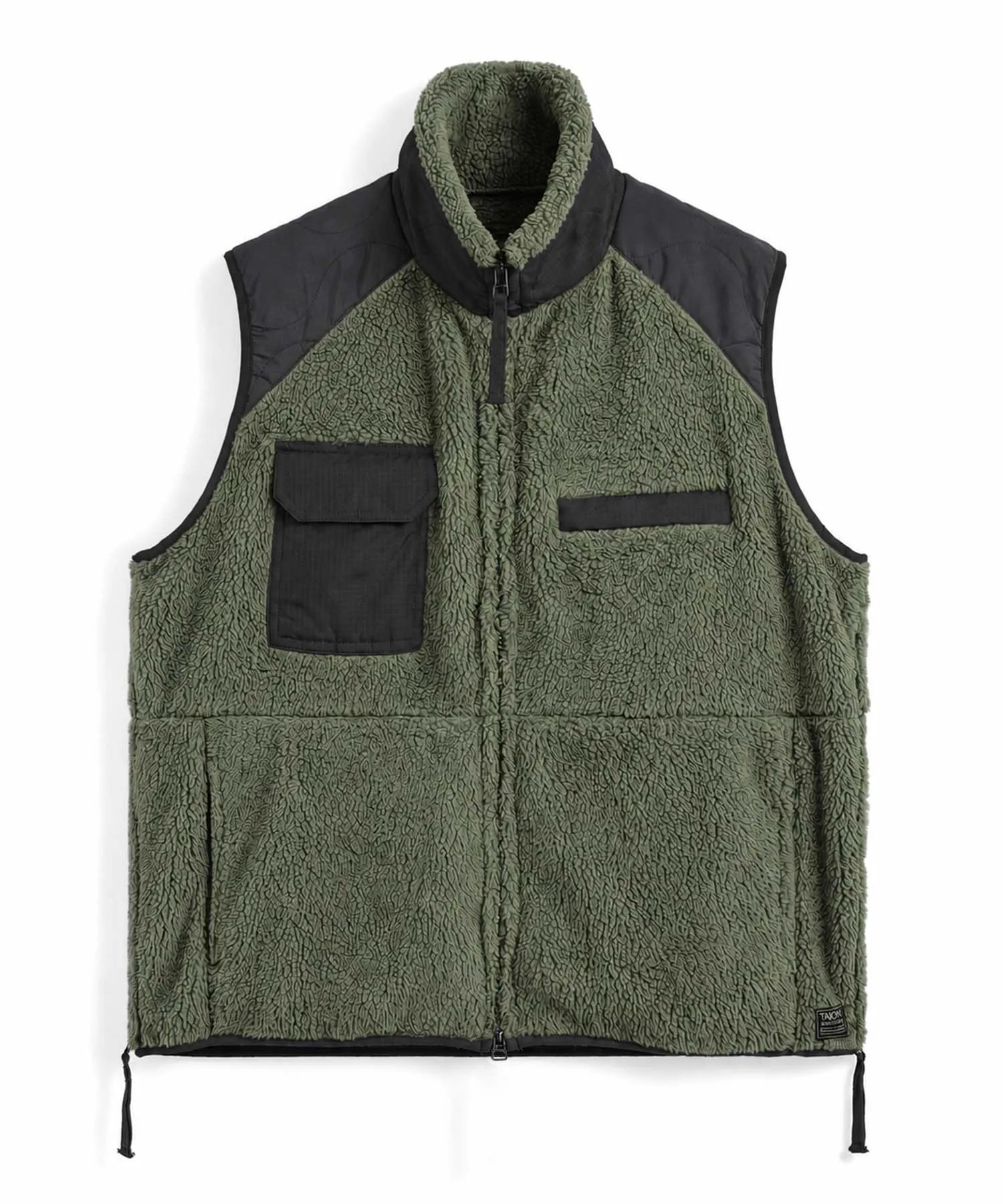 Unisex Military Pile-Fleece High-Neck Vest