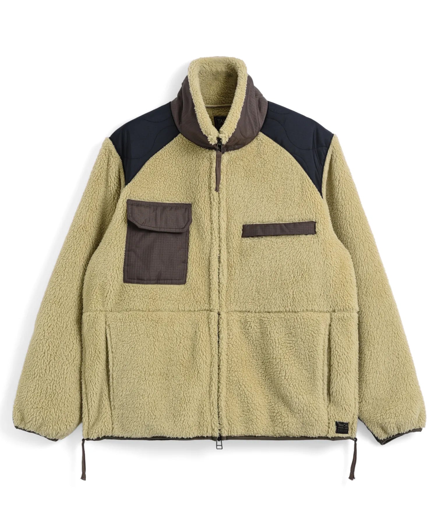 Unisex Military Pile-Fleece High-Neck Jacket