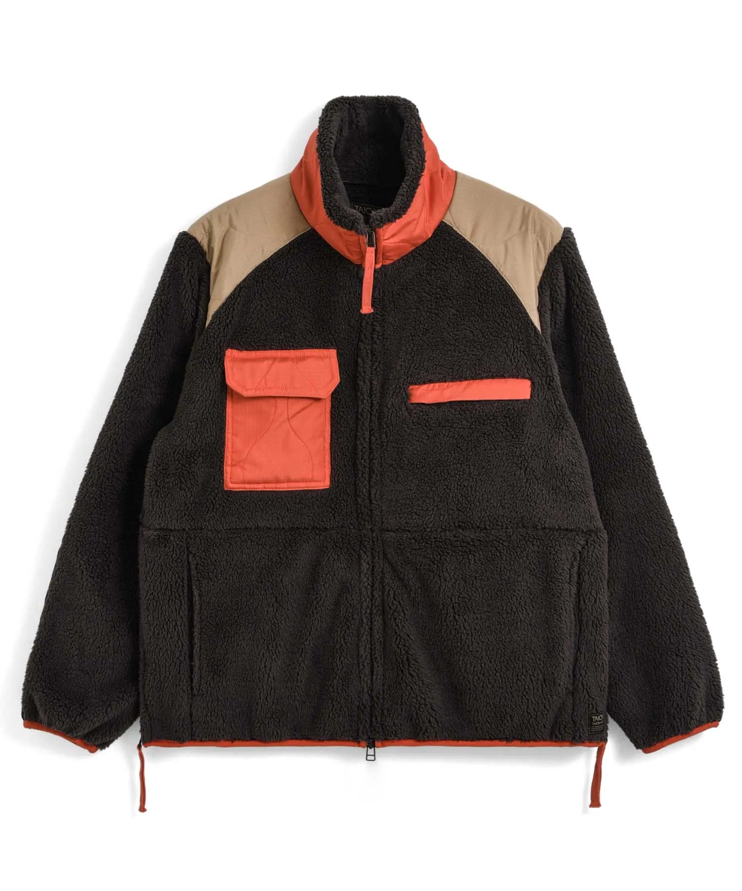 Unisex Military Pile-Fleece High-Neck Jacket