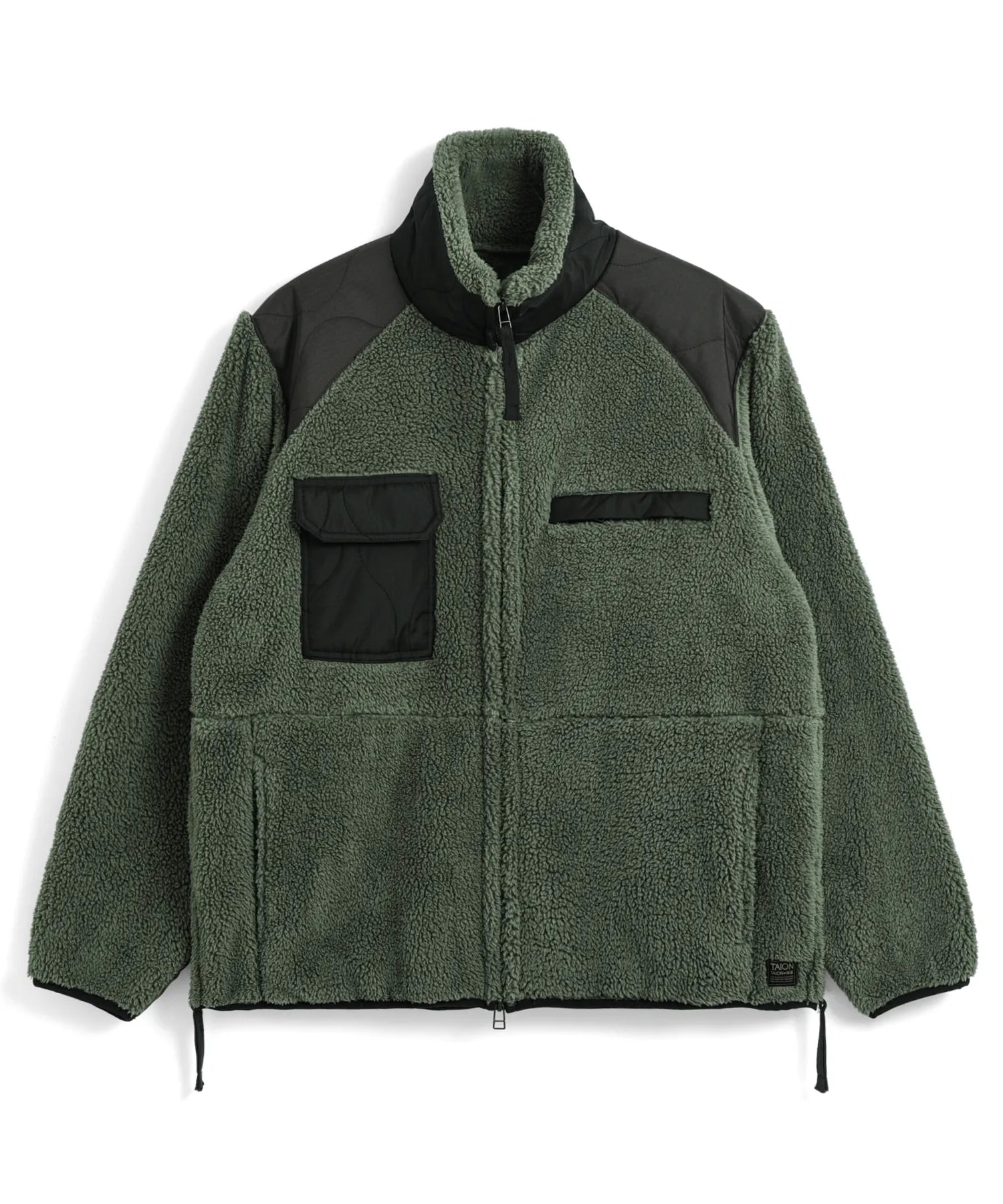 Unisex Military Pile-Fleece High-Neck Jacket
