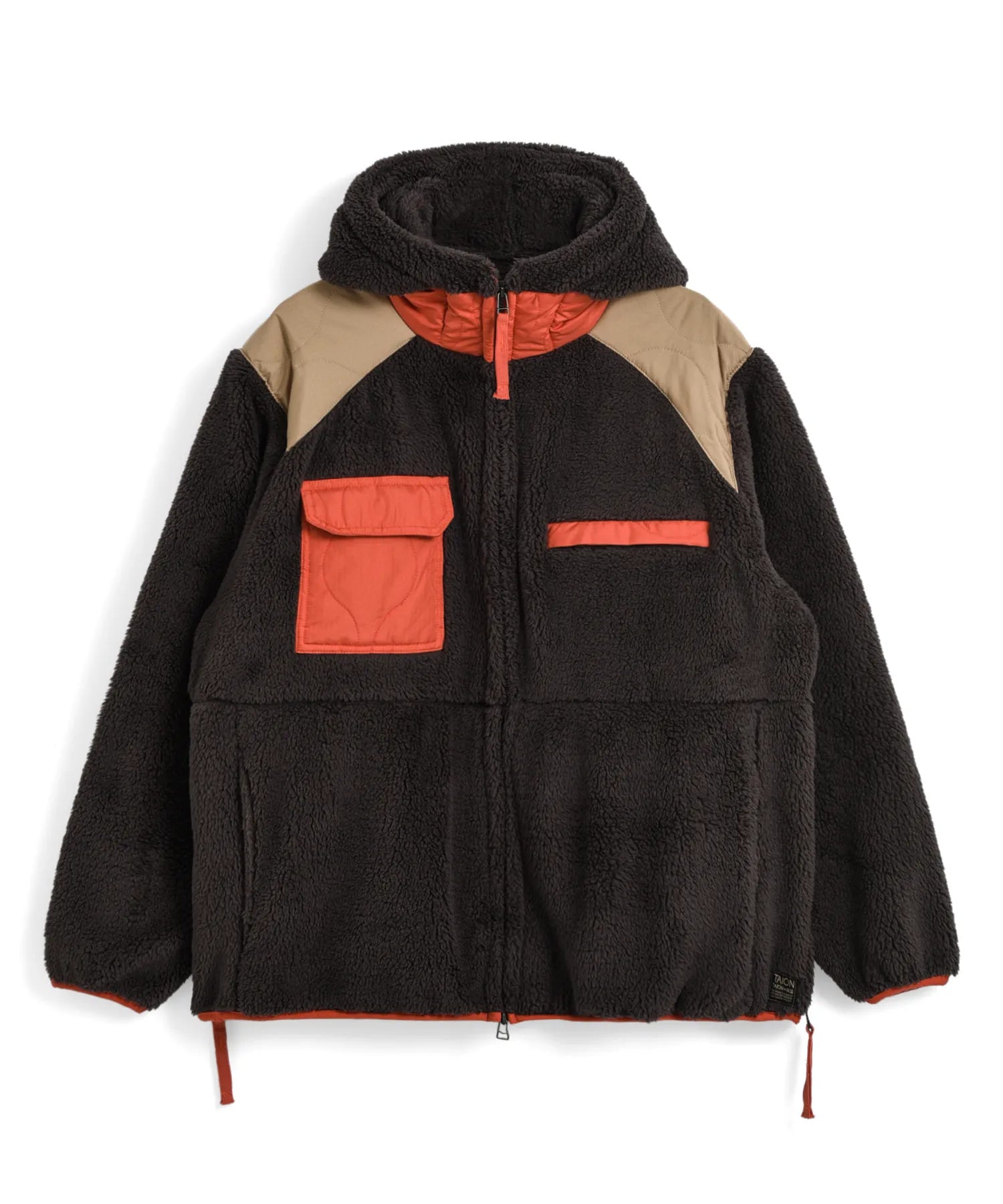 Unisex Military Pile-Fleece Hooded Jacket