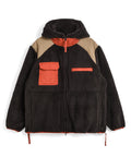 Unisex Military Pile-Fleece Hooded Jacket