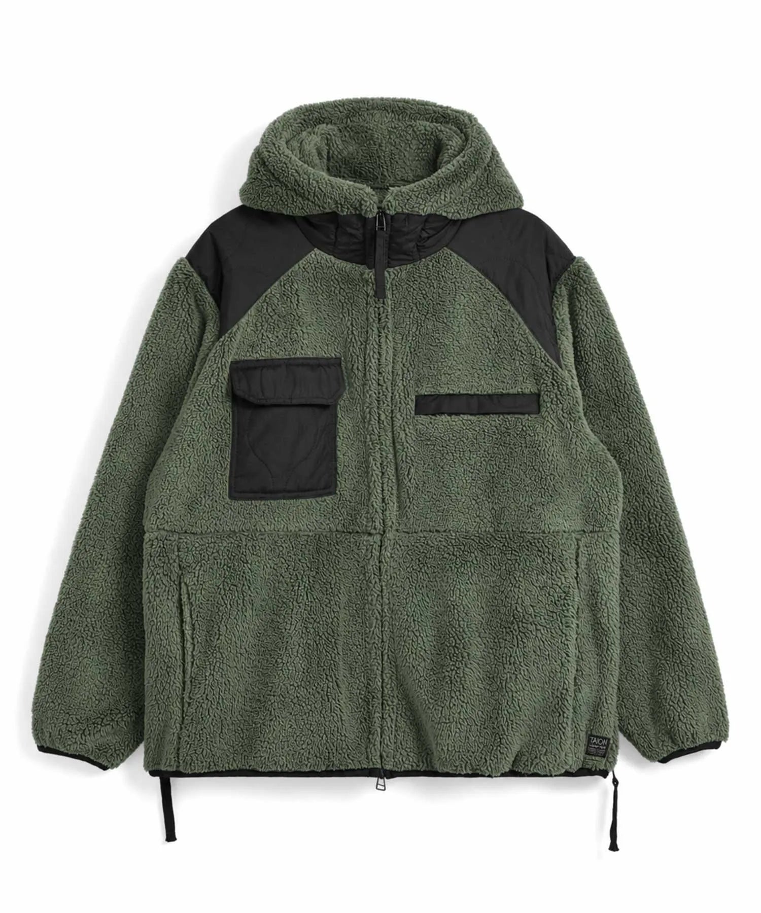 Unisex Military Pile-Fleece Hooded Jacket