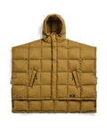 Mountain Hooded Fly-Front Volume Down Poncho