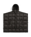 Mountain Hooded Fly-Front Volume Down Poncho