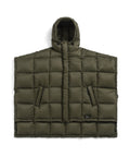 Mountain Hooded Fly-Front Volume Down Poncho