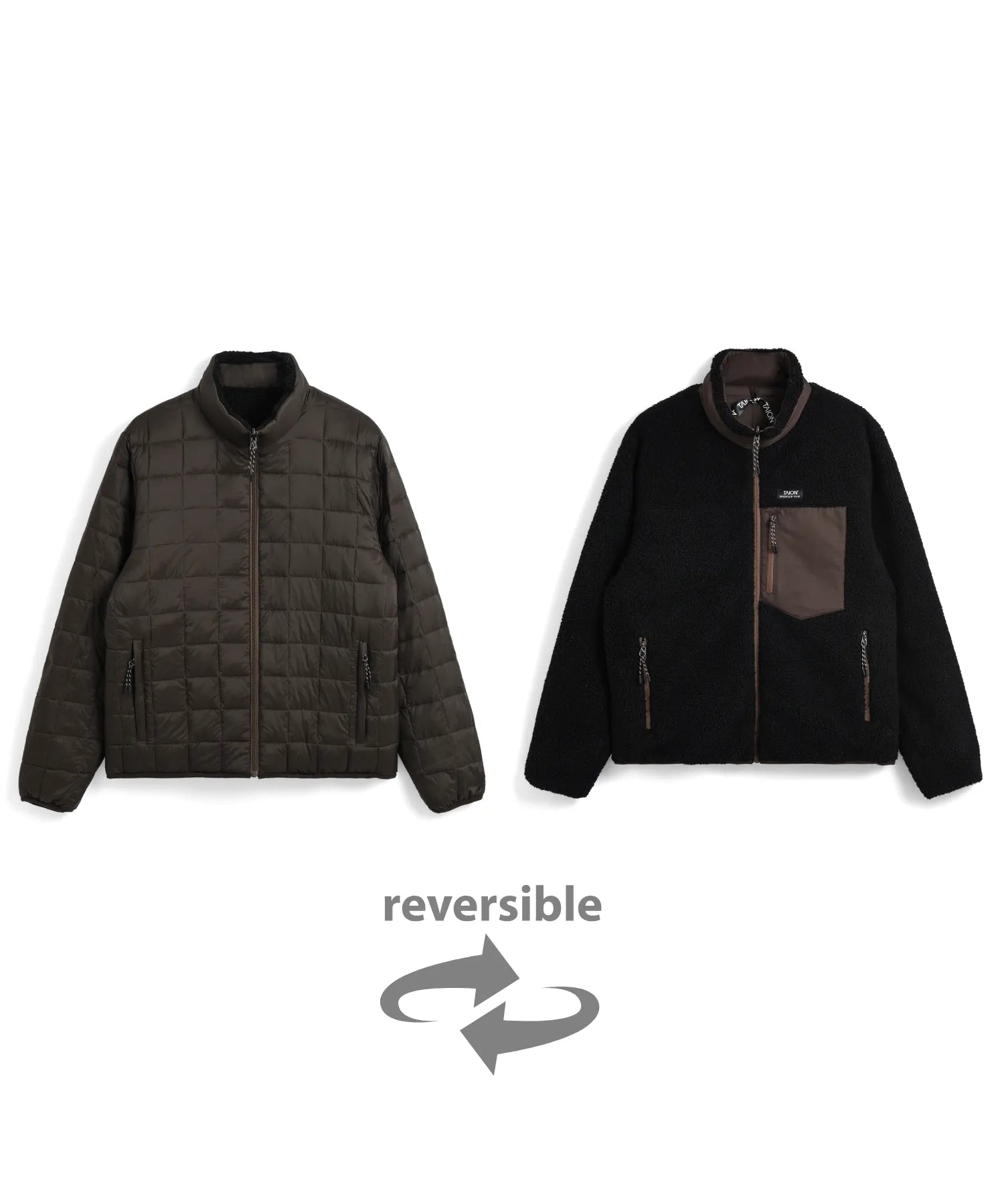 Unisex Mountain Reversible Down x Boa Hi-Neck Down Jacket