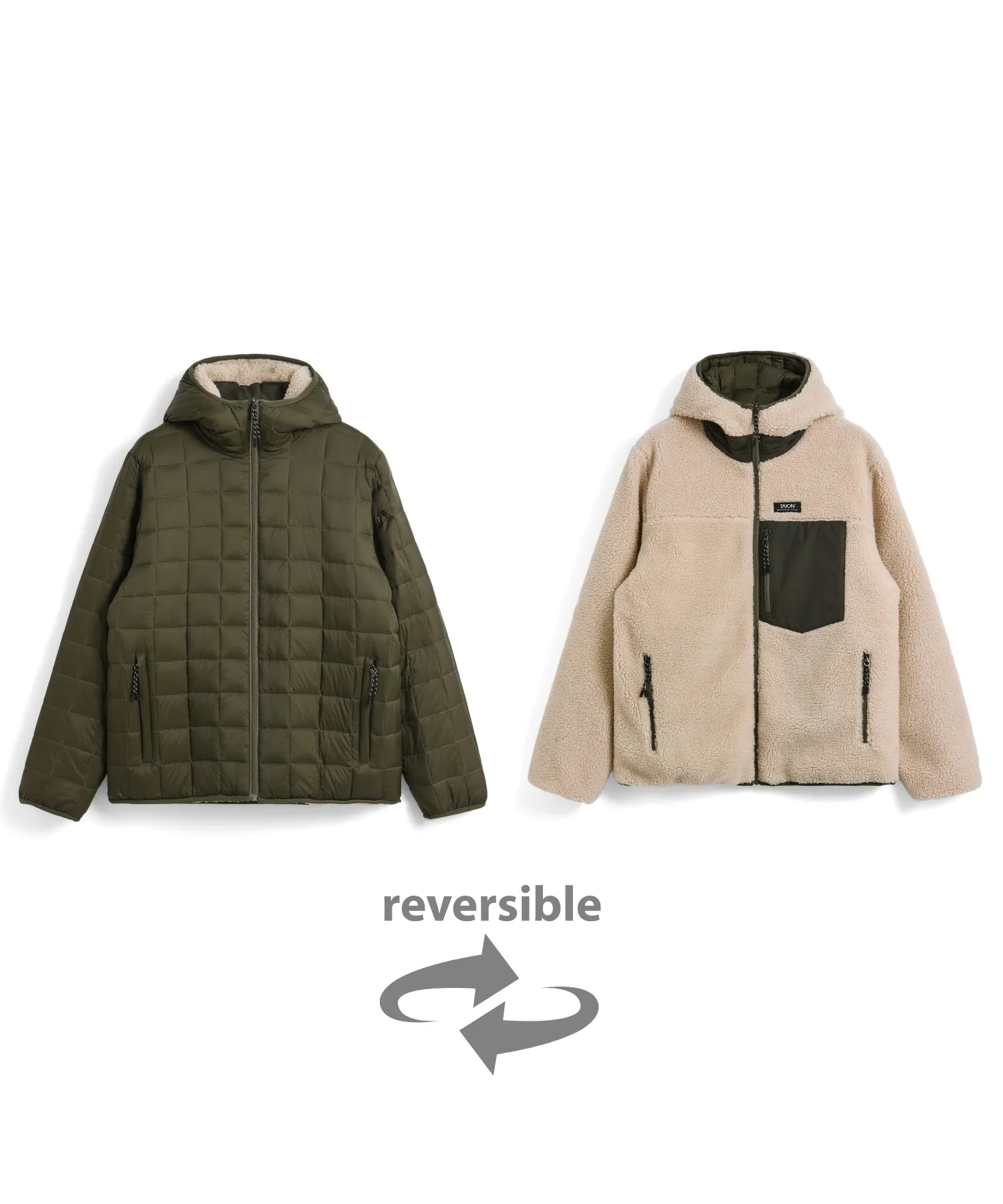 Unisex Mountain Reversible Down x Boa Hooded Jacket