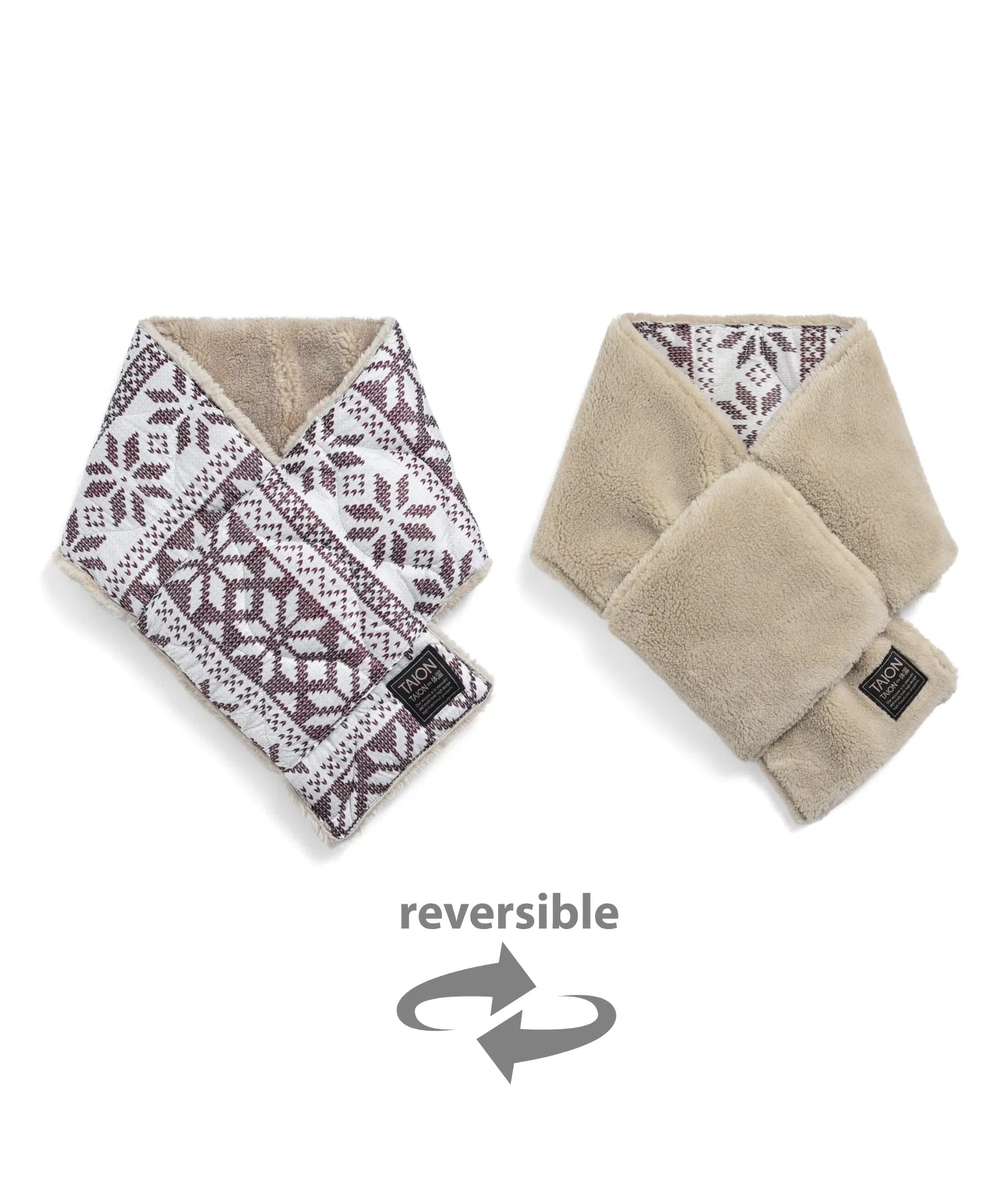 Military Reversible Down Scarf (Soft Shell)