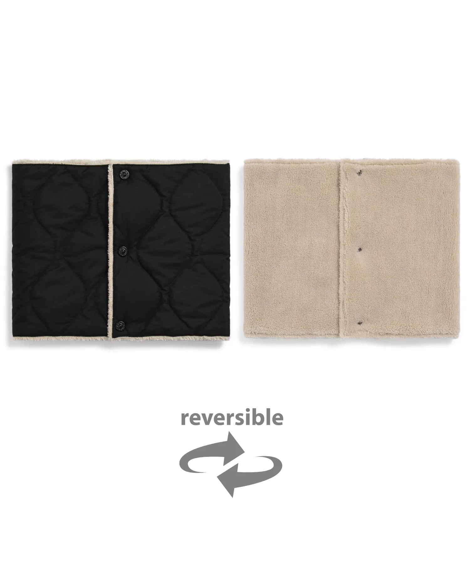 Military Reversible Down Neck Warmer (Hard Shell)