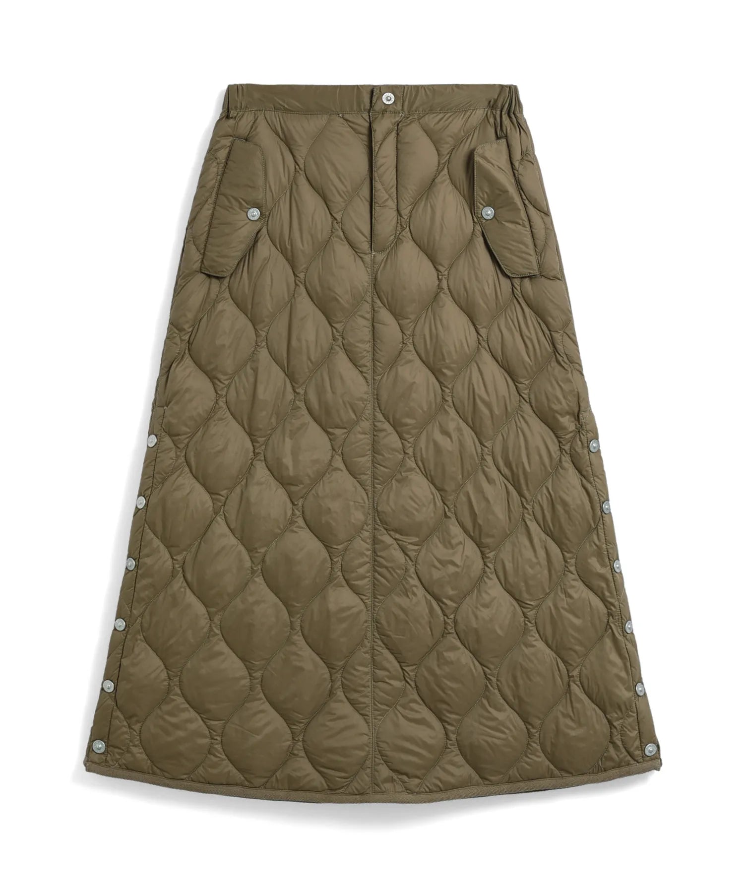 Women's Military Snap Button Down Skirt (Soft Shell)