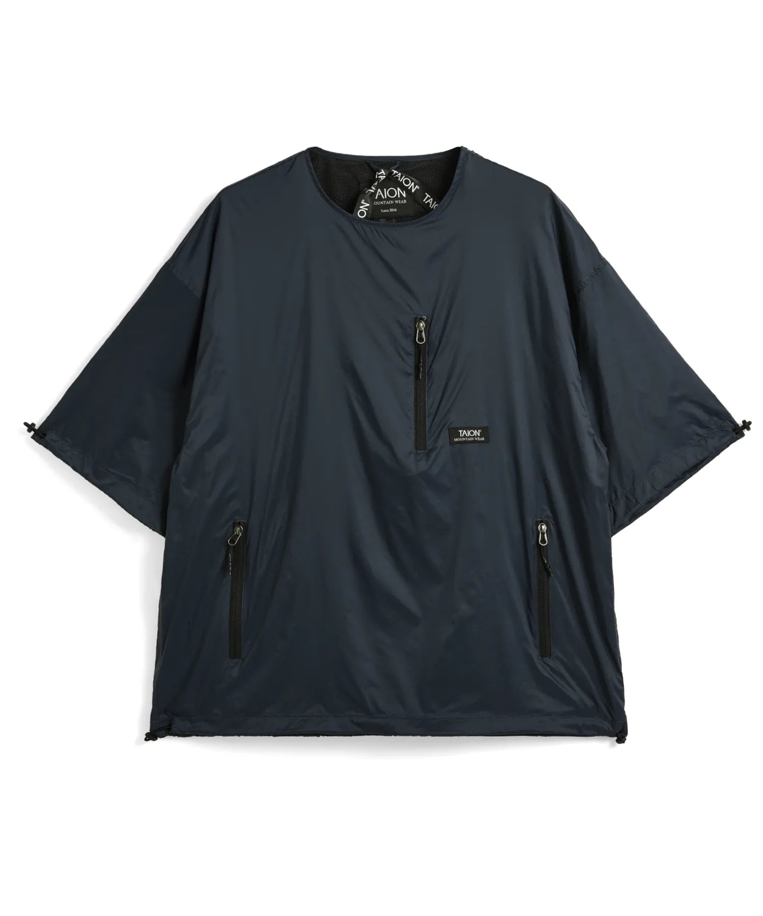 Unisex Non Down Mountain Crewneck W-Zip Pocket Cutsew <Half Sleeve>