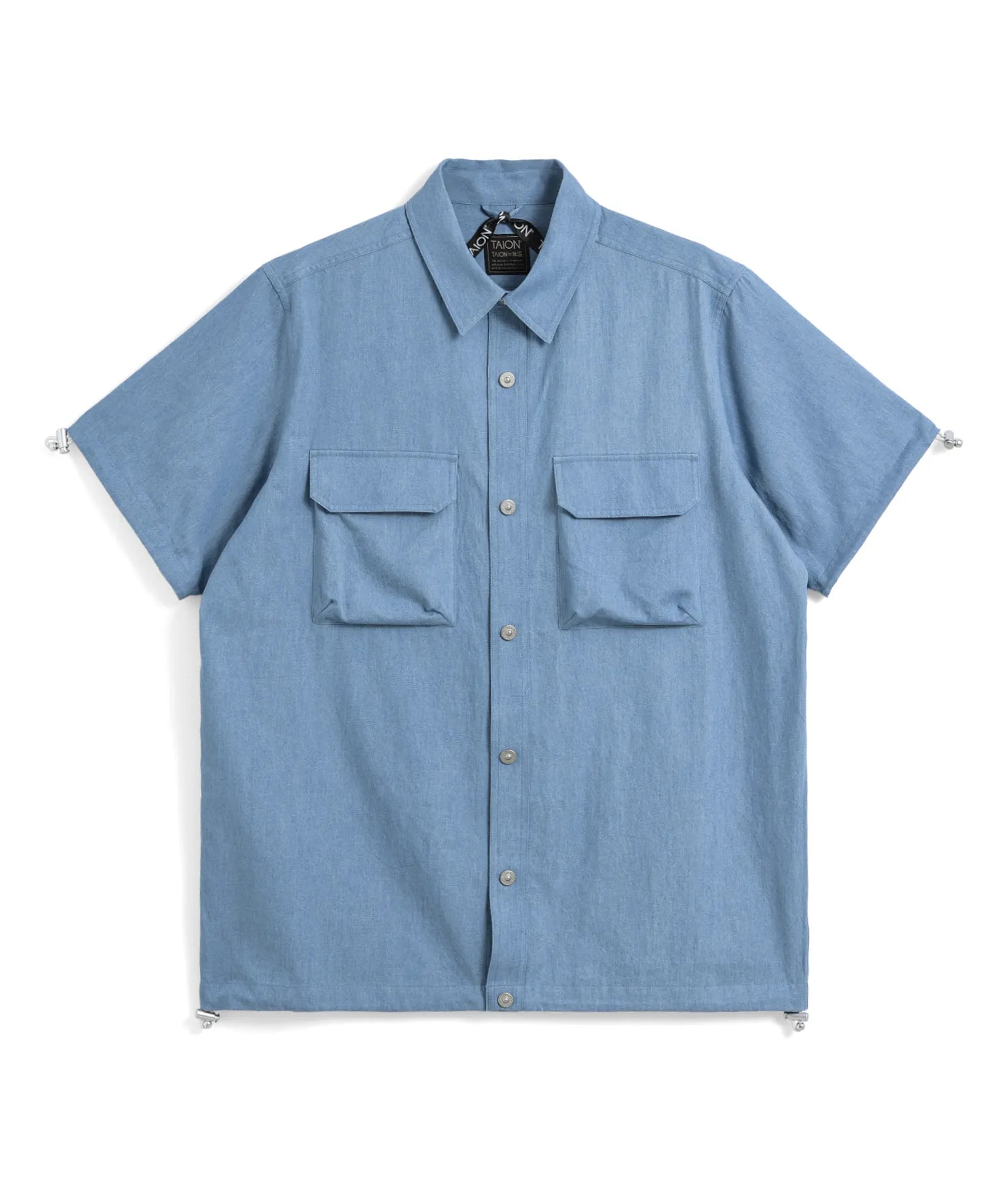 Unisex Non Down Military Adjust Shirts <Half Sleeve>