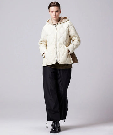 Unisex Military Hood W-Zip Down Jacket (Soft Shell) – TAION US