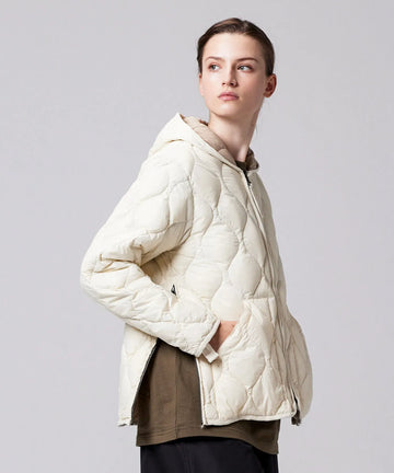 Unisex Military Hood W-Zip Down Jacket (Soft Shell) – TAION US
