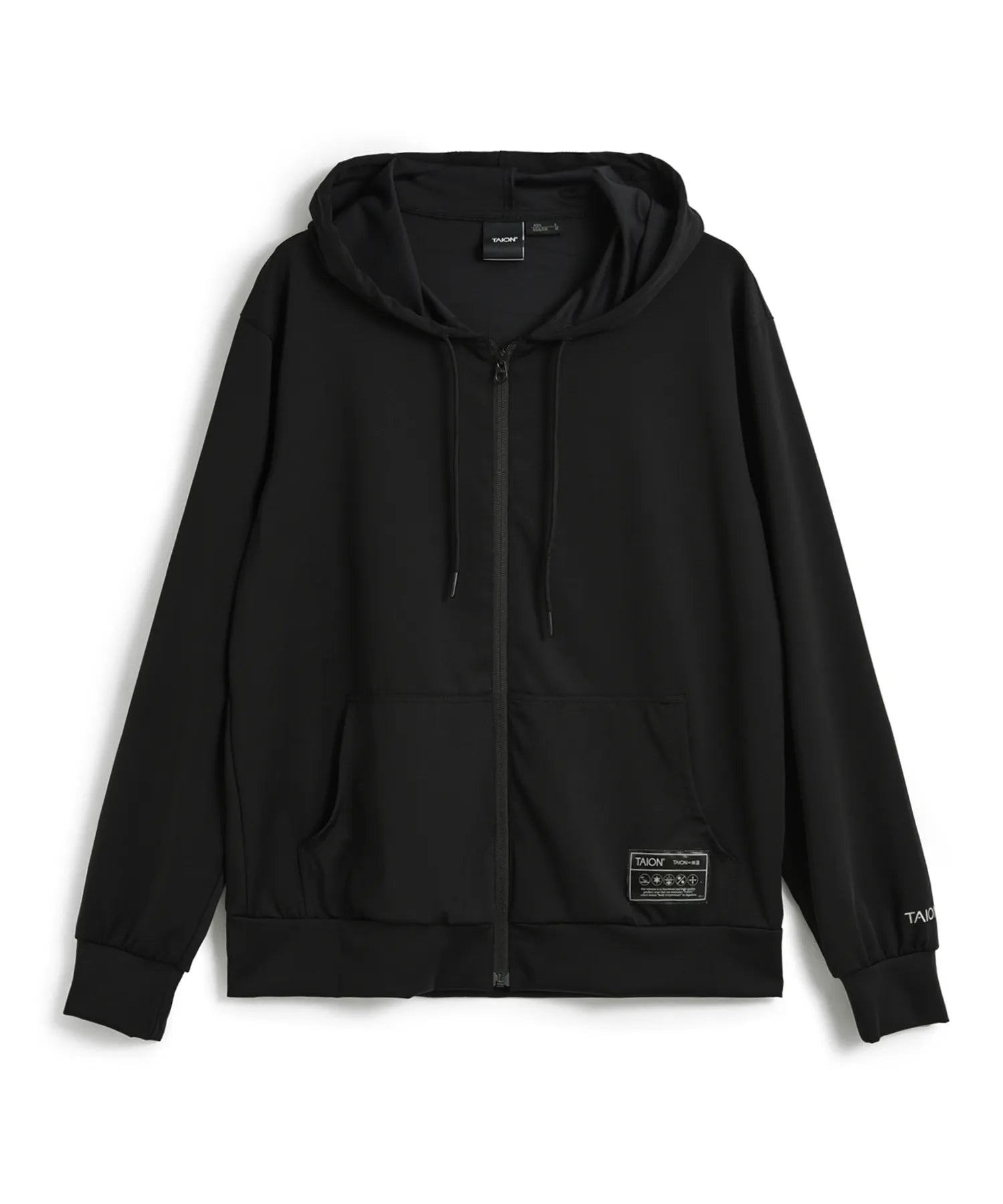 Unisex Basic Sports UV Dry Rash Guard Zip Parka