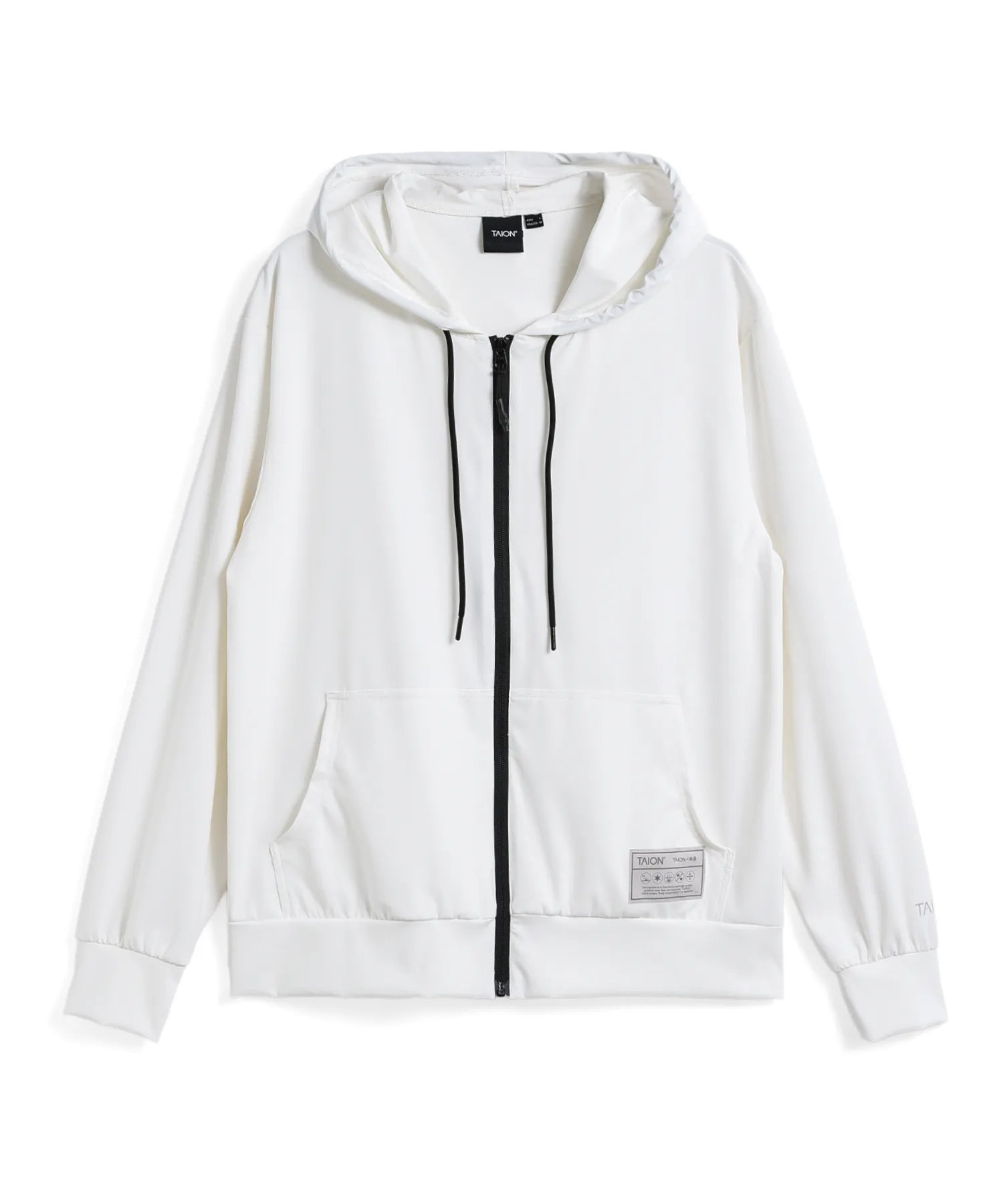 Unisex Basic Sports UV Dry Rash Guard Zip Parka