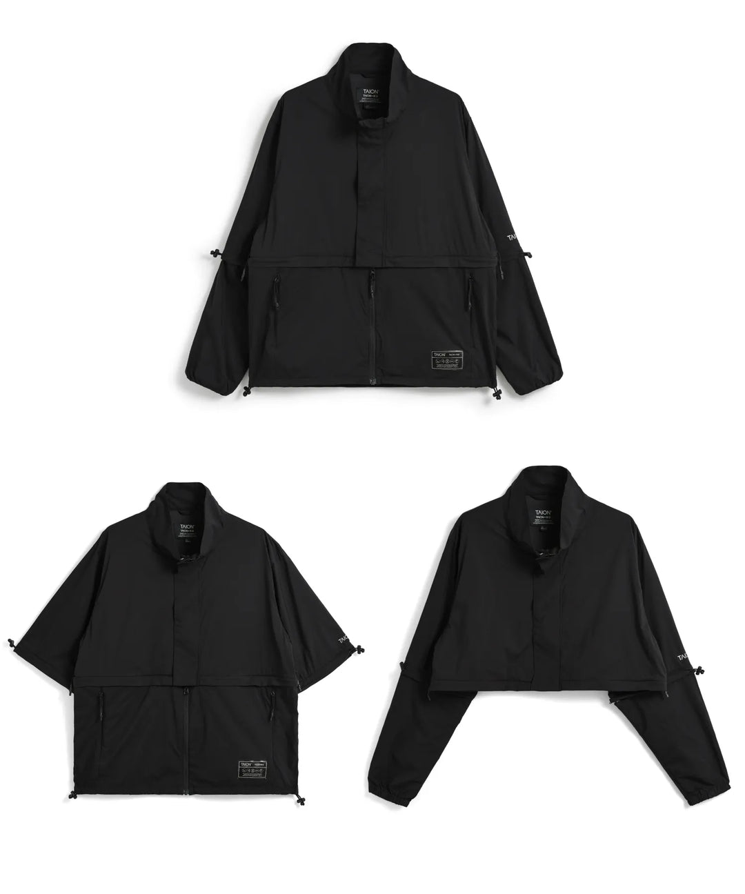 Unisex Basic Sports Hi-Neck W-Zip Detachable Light Jacket – TAION US