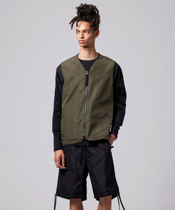 【極美品】TNRCN REVERSIBLE DOWN VEST BLACK M Unisex Non Down Military Reversible V Neck Vest – TAION US