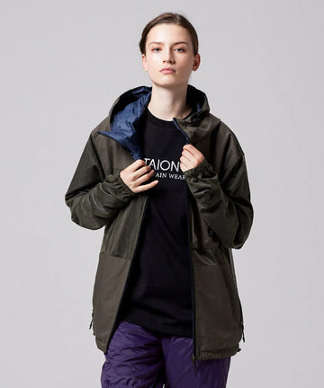 Unisex Non Down Mountain Reversible W-Zip Hood Jacket – TAION US