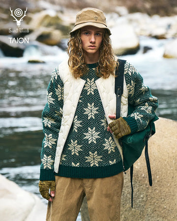 South2 West8 x TAION Crewneck Zip Down Jacket – TAION US