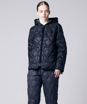 ジャケット・アウター TAION MILITARY SIBLE DOWN CAPE Unisex Military Hood W-Zip Down Jacket (Soft Shell) – TAION US