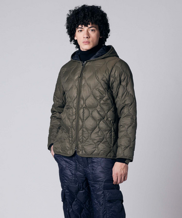 Unisex Military Hood W-Zip Down Jacket (Soft Shell) – TAION US