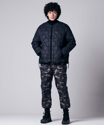 Unisex Military M65 Liner W-Zip Short Down Jacket (Soft Shell