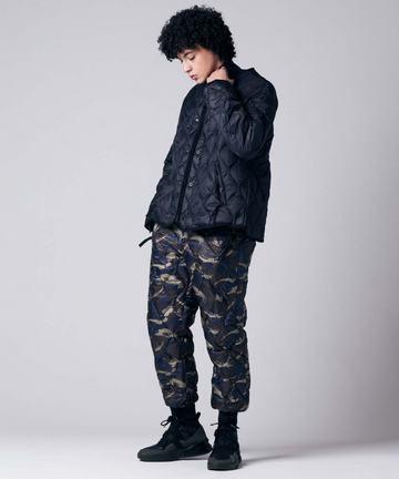 Unisex Military M65 Liner W-Zip Short Down Jacket (Soft Shell