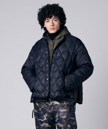 Unisex Military M65 Liner W-Zip Short Down Jacket (Soft Shell Unisex Military M65 Liner W-Zip Short Down Jacket (Soft Shell