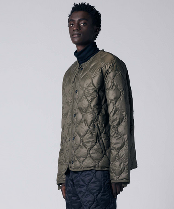 Unisex Military M65 Liner W-Zip Short Down Jacket (Soft Shell