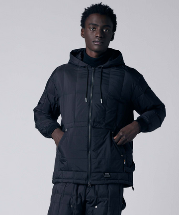 Unisex Work W-Zip Hood Rib Down Jacket – TAION US