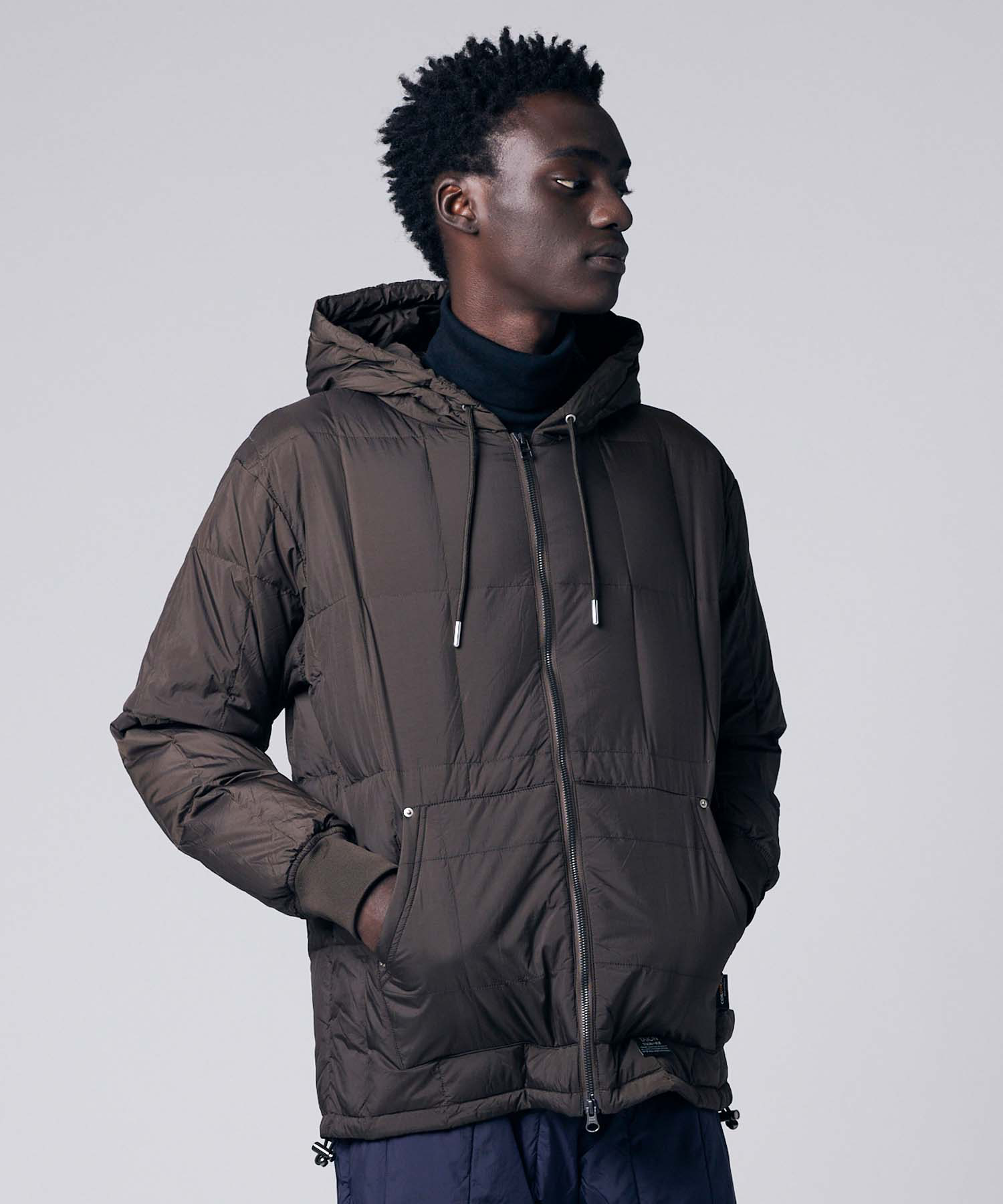 Unisex Work W-Zip Hood Rib Down Jacket – TAION US Unisex Work W-Zip Hood Rib Down Jacket – TAION US