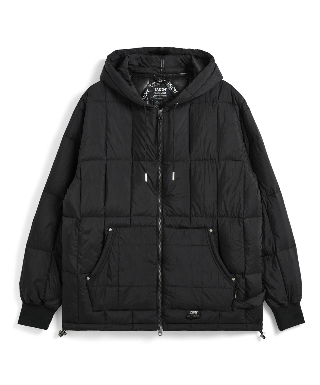 Unisex Work W-Zip Hood Rib Down Jacket – TAION US