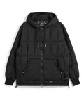 Unisex Work W-Zip Hood Rib Down Jacket