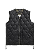 TAION Unisex Military V-Neck W-Zip Down Vest (Soft Shell)